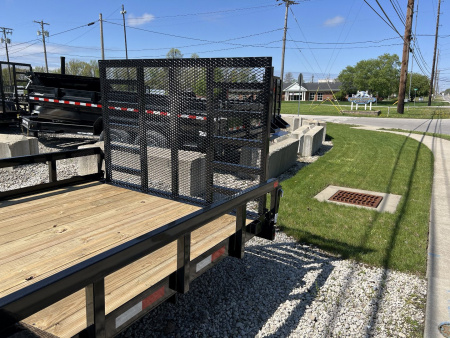 New 2026 Sure-Trac 7 x 22 Tube Top Utility Trailer 10K Tandem w/optional 5' contractor gate Utility Trailer