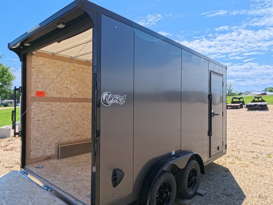 New 2026 Stealth Trailers 7.5 x 14 x 7 Cobra Enclosed Cargo with 7K GVWR, Torsion Axles, Sidewinder Escape Door and More!
