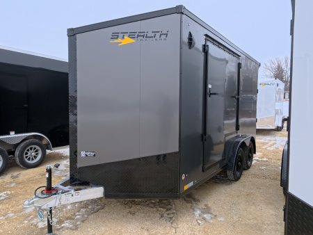 New 2026 Stealth Trailers 7.5 x 14 x 7 Cobra Enclosed Cargo with 7K GVWR, Torsion Axles, Sidewinder Escape Door and More!