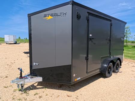New 2026 Stealth Trailers 7.5 x 14 x 7 Cobra Enclosed Cargo with 7K GVWR, Torsion Axles, Sidewinder Escape Door and More!