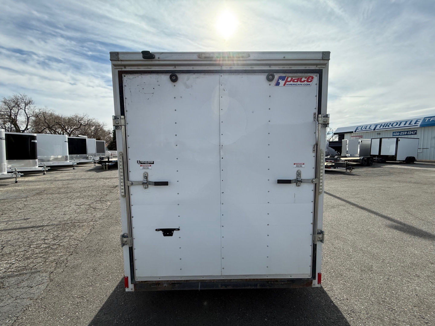 Used 2018 Pace American 6X12 Cargo / Enclosed Trailer