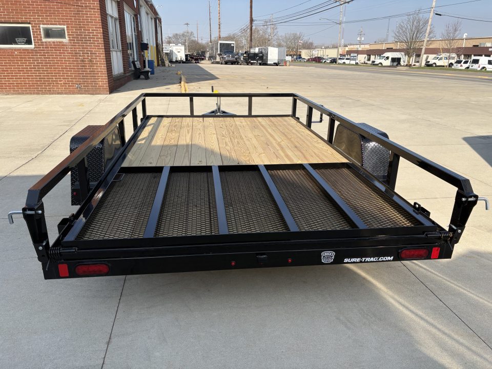 New 2026 Sure-Trac 7 x 12 Tube Top Utility Trailer 5K Eectric Brake Utility Trailer