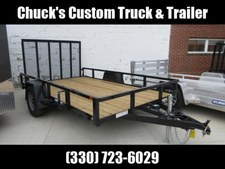 New 2026 Sure-Trac 7 x 12 Tube Top Utility Trailer 5K Eectric Brake Utility Trailer