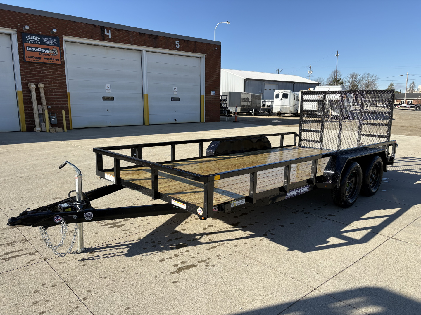 New 2026 Sure-Trac 7X16 TUBE TOP 7K Utility Trailer