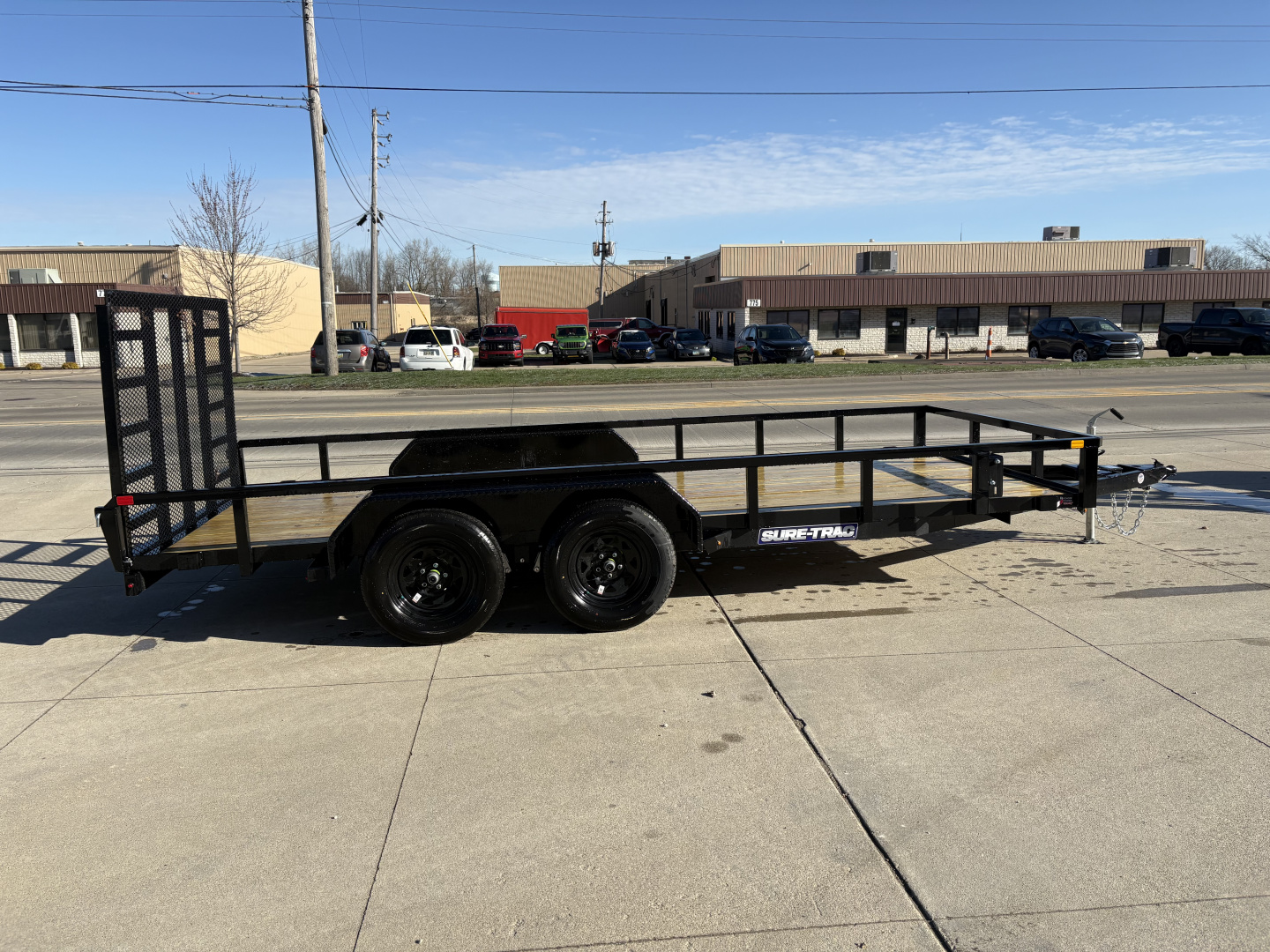 New 2026 Sure-Trac 7X16 TUBE TOP 7K Utility Trailer