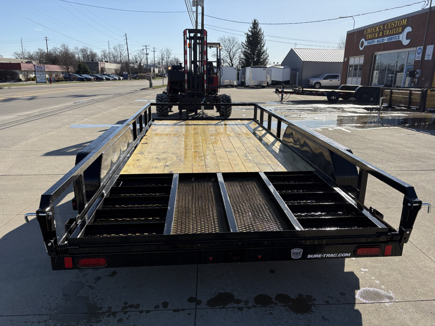 New 2026 Sure-Trac 7X16 TUBE TOP 7K Utility Trailer