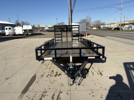 New 2026 Sure-Trac 7X16 TUBE TOP 7K Utility Trailer