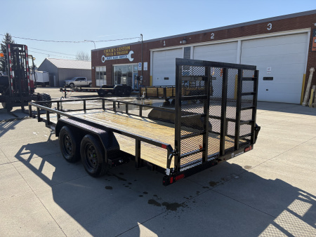 New 2026 Sure-Trac 7X16 TUBE TOP 7K Utility Trailer