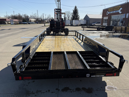 New 2026 Sure-Trac 7X16 TUBE TOP 7K Utility Trailer