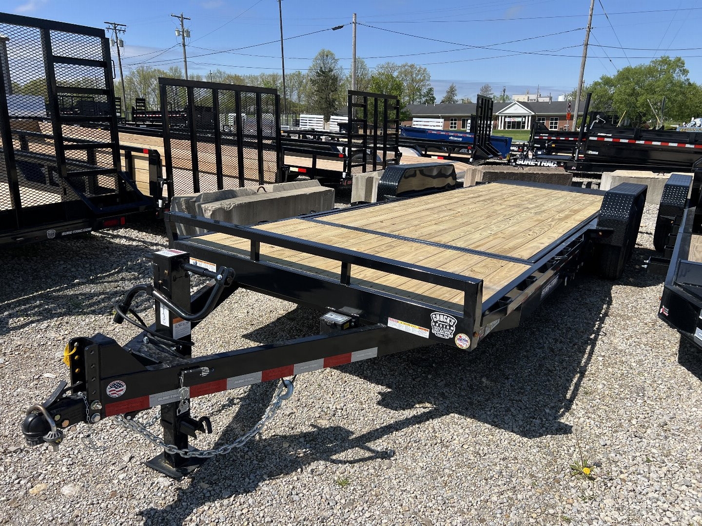 New 2026 Sure-Trac 7 X 18 + 4 Tilt Bed Equipment 14K Tilt Trailer