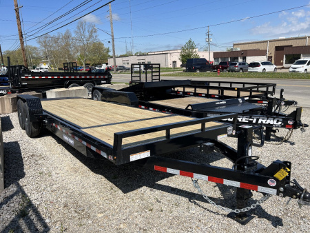 New 2026 Sure-Trac 7 X 18 + 4 Tilt Bed Equipment 14K Tilt Trailer