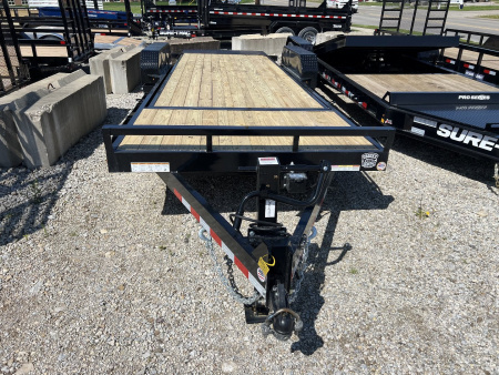 New 2026 Sure-Trac 7 X 18 + 4 Tilt Bed Equipment 14K Tilt Trailer