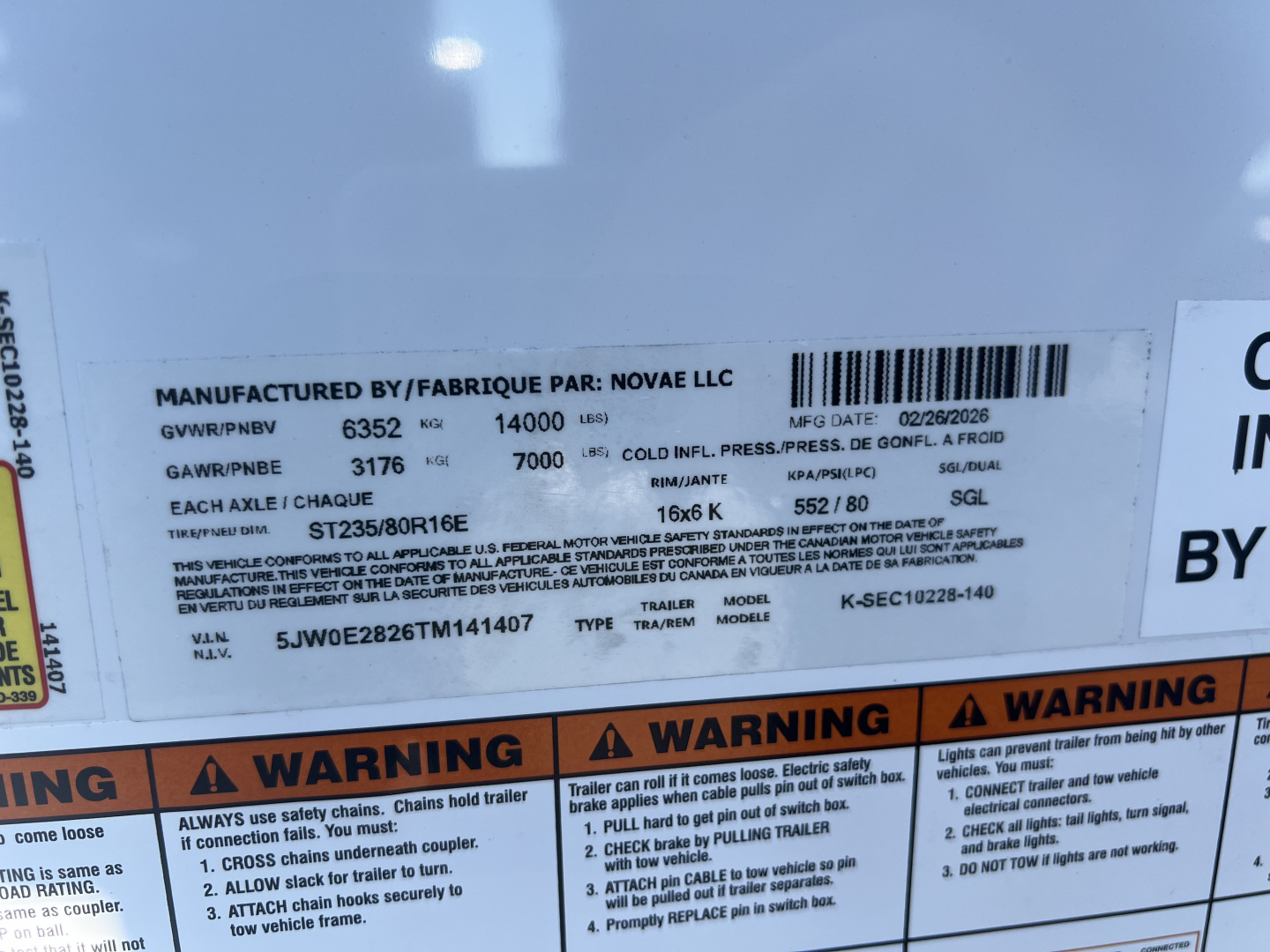 New 2026 Look Trailers 8.5x28 14K Element Cargo / Enclosed Trailer