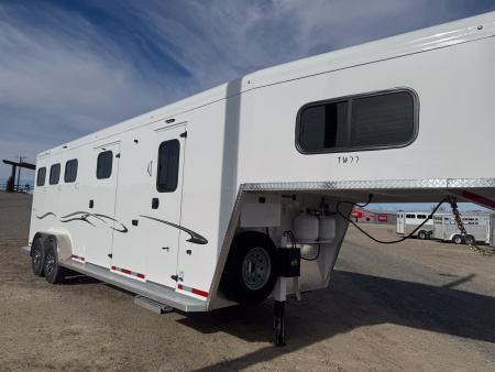 Used 2024 Trails West 3H GN CLASSIC WEEKENDER Horse Trailer