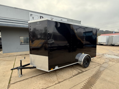 New 2026 Stallion Manufacturing LLC 6' X 12' Single Axle Rear Ramp Cargo / Enclosed Trailer