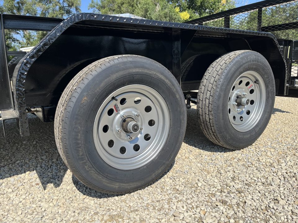 New 2026 Double A 77"x14' Tandem Dovetail Utility Trailer