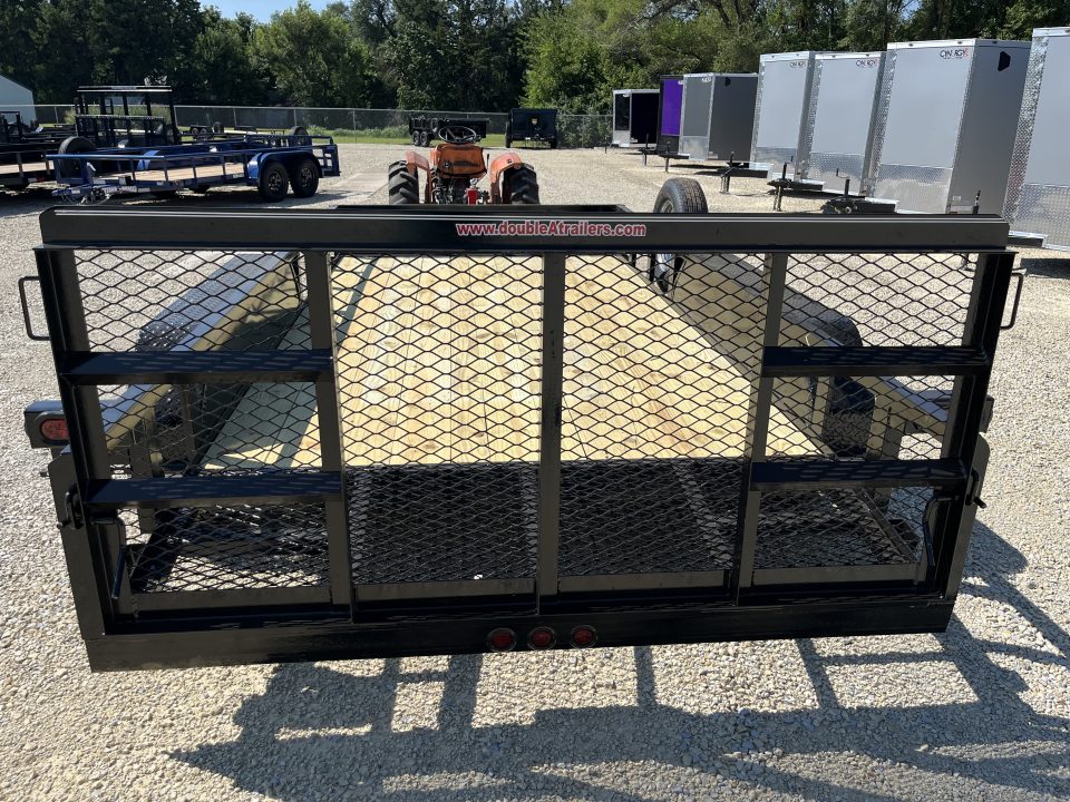 New 2026 Double A 77"x14' Tandem Dovetail Utility Trailer