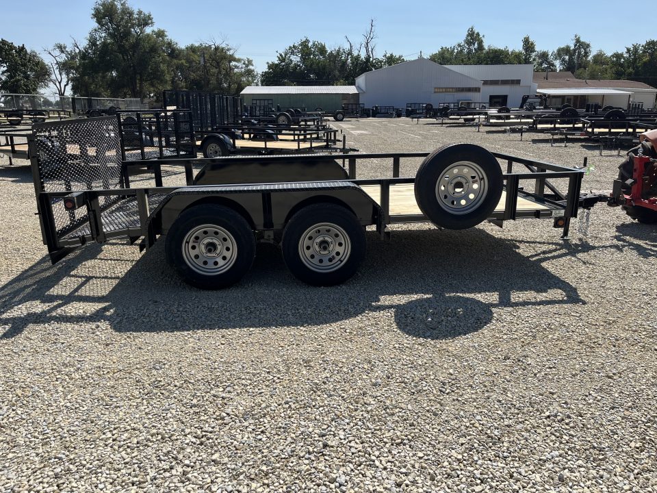 New 2026 Double A 77"x14' Tandem Dovetail Utility Trailer
