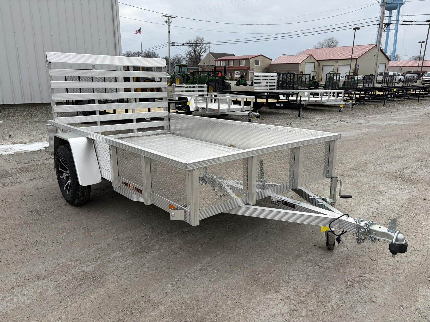 New 2026 Sport Haven AUT610DS (6' x 10') 2.9K Utility Trailer w/ ATP Sides
