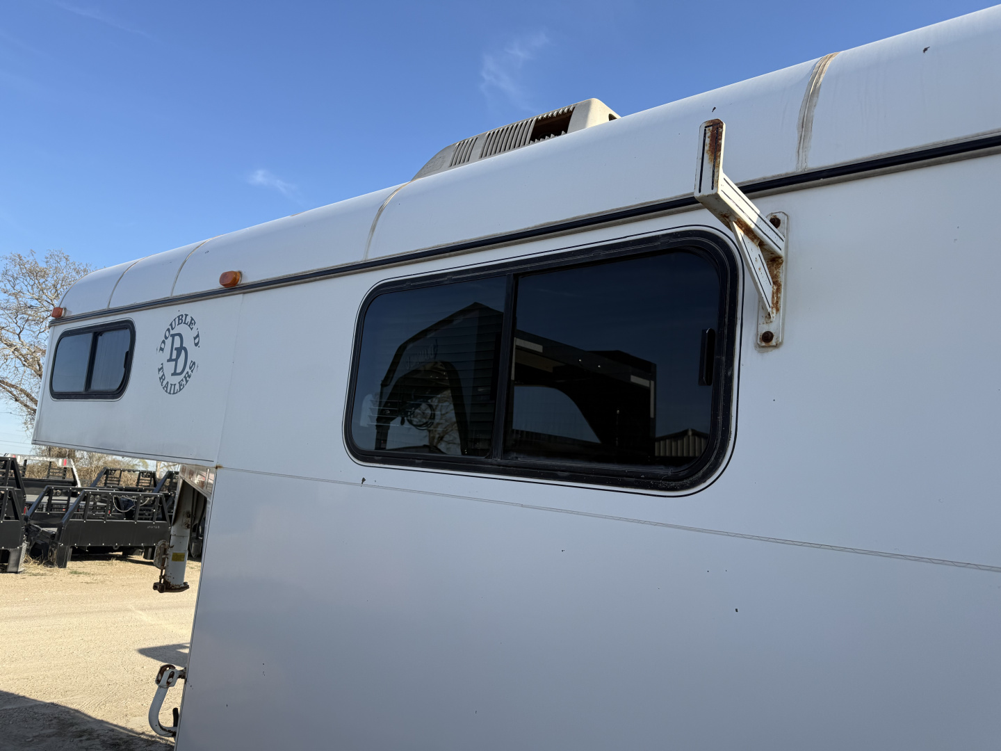 Consignment 2001 Double D 2 HORSE Stock / Stock Combo Trailer