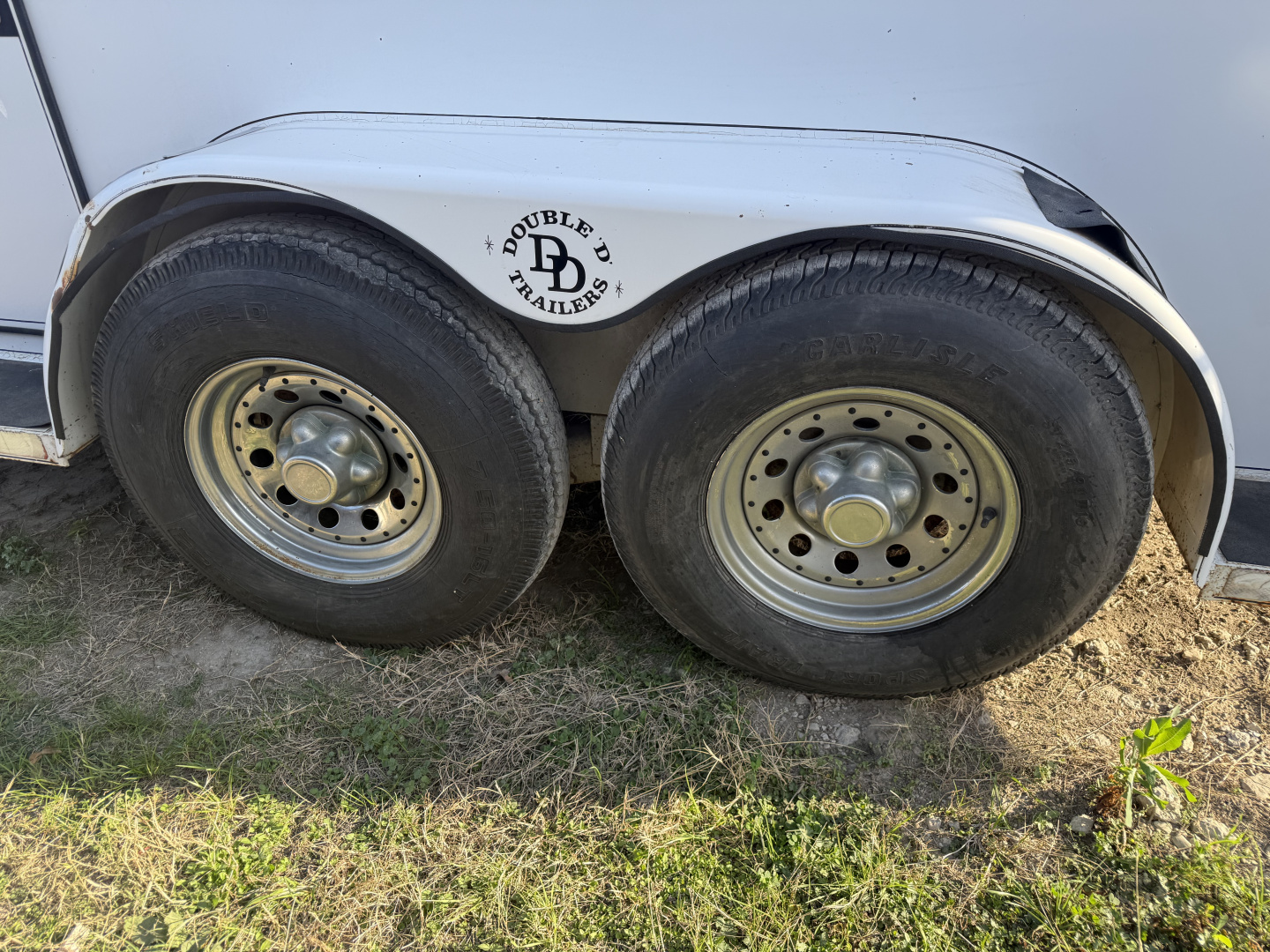 Consignment 2001 Double D 2 HORSE Stock / Stock Combo Trailer