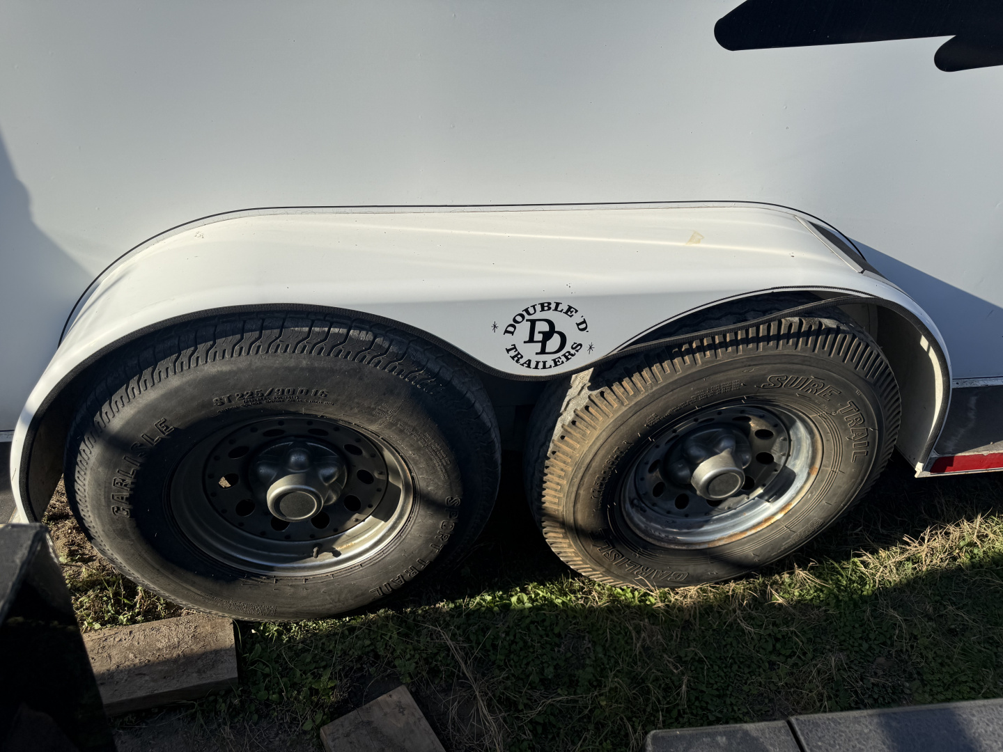 Consignment 2001 Double D 2 HORSE Stock / Stock Combo Trailer