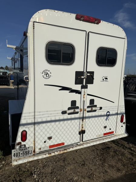 Consignment 2001 Double D 2 HORSE Stock / Stock Combo Trailer