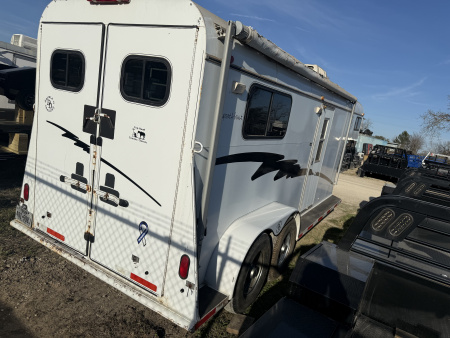 Consignment 2001 Double D 2 HORSE Stock / Stock Combo Trailer