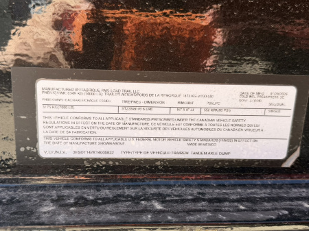 New 2026 Load Trail 7-14 Dump 7K Axles