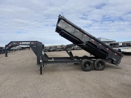 New 2026 Lamar Gooseneck Dump Trailer 16' 14K