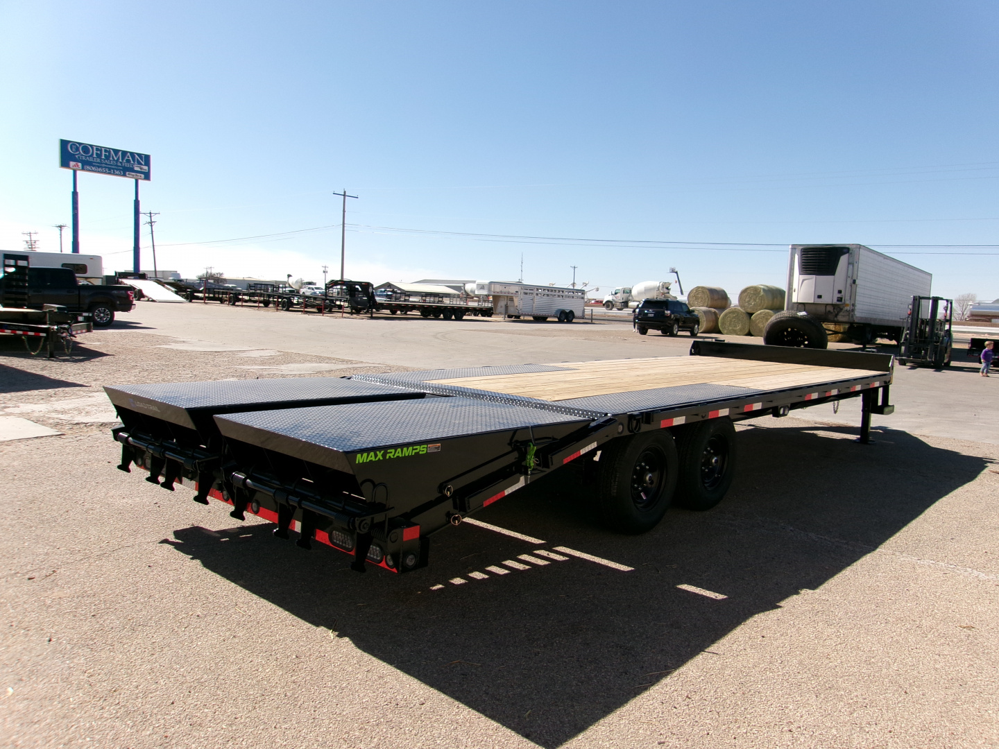 New 2026 Load Trail 102x24 Flatbed w/ Max Ramps 14k