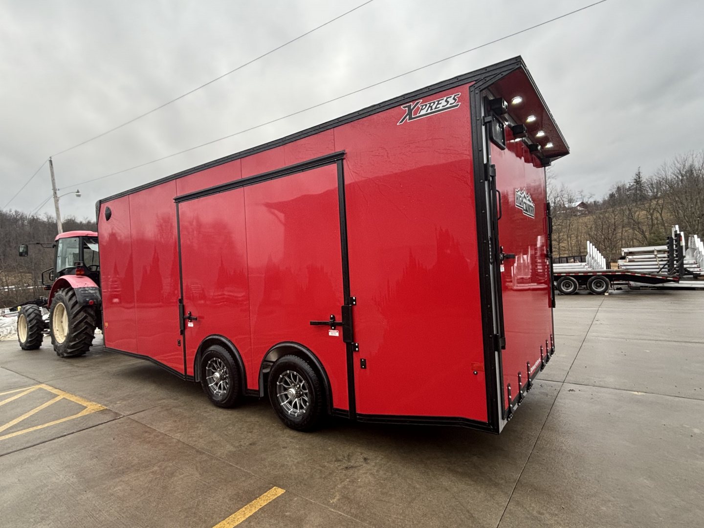 New 2026 (ALL ALUMINUM) High Country Xpress Trailers 8X20 Enclosed Trailer - Red/Black - Spread Axles - w/ Ramp - 9990# GVWR
