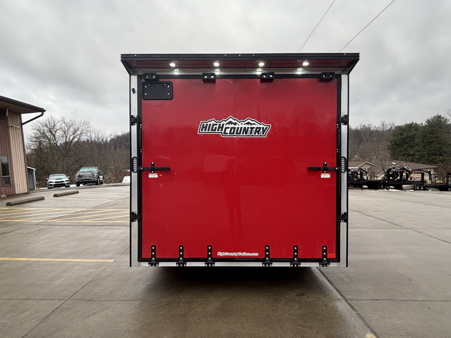 New 2026 (ALL ALUMINUM) High Country Xpress Trailers 8X20 Enclosed Trailer - Red/Black - Spread Axles - w/ Ramp - 9990# GVWR