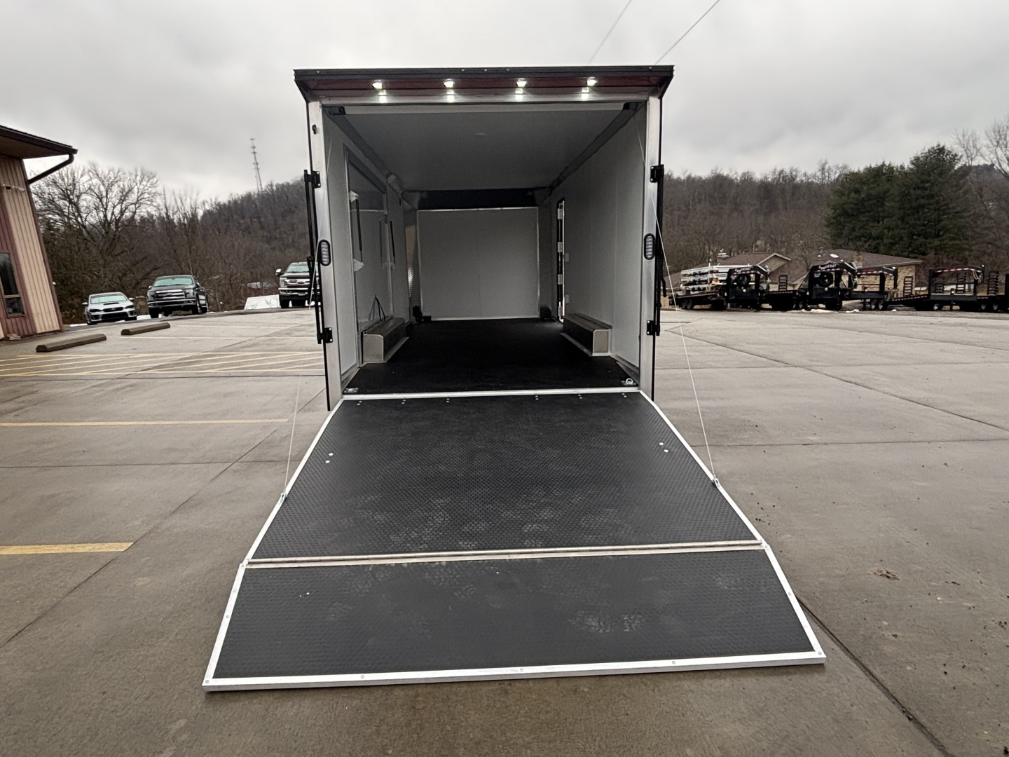 New 2026 (ALL ALUMINUM) High Country Xpress Trailers 8X20 Enclosed Trailer - Red/Black - Spread Axles - w/ Ramp - 9990# GVWR