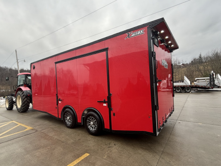 New 2026 (ALL ALUMINUM) High Country Xpress Trailers 8X20 Enclosed Trailer - Red/Black - Spread Axles - w/ Ramp - 9990# GVWR