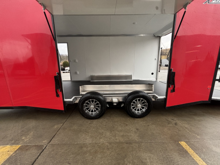 New 2026 (ALL ALUMINUM) High Country Xpress Trailers 8X20 Enclosed Trailer - Red/Black - Spread Axles - w/ Ramp - 9990# GVWR
