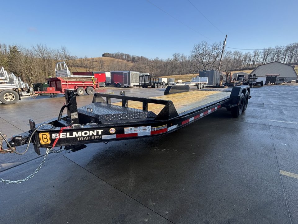 New 2026 Belmont Trailers - EBX 8220 - 14K Equipment Trailer w/ Wedge / Stand Up Ramps - 14000# GVWR