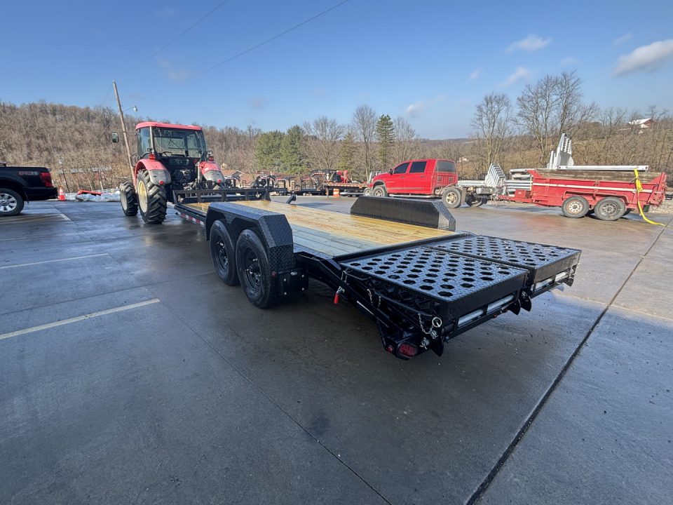 New 2026 Belmont Trailers - EBX 8220 - 14K Equipment Trailer w/ Wedge / Stand Up Ramps - 14000# GVWR