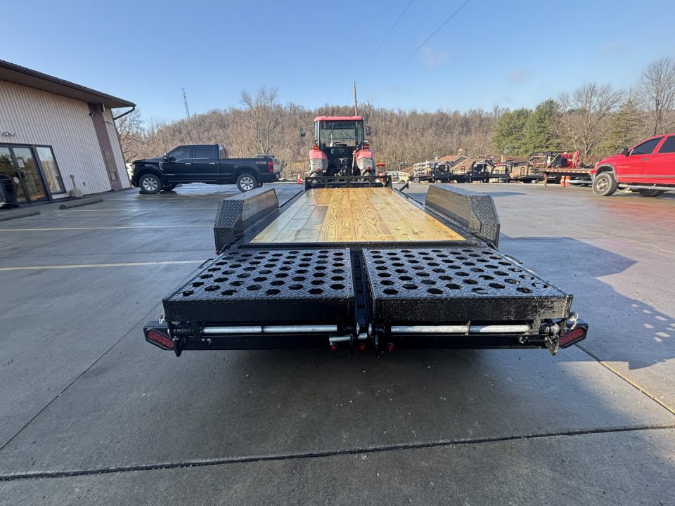 New 2026 Belmont Trailers - EBX 8220 - 14K Equipment Trailer w/ Wedge / Stand Up Ramps - 14000# GVWR
