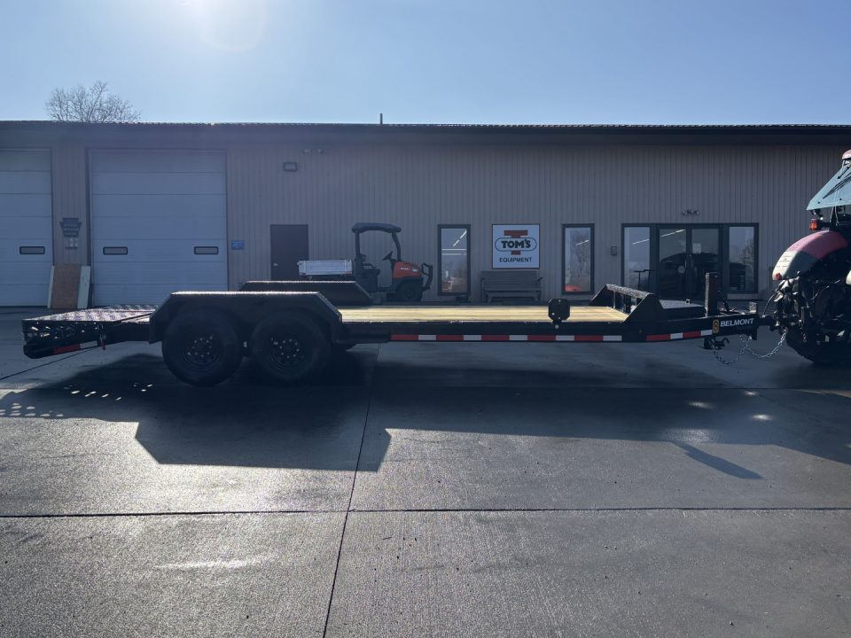 New 2026 Belmont Trailers - EBX 8220 - 14K Equipment Trailer w/ Wedge / Stand Up Ramps - 14000# GVWR