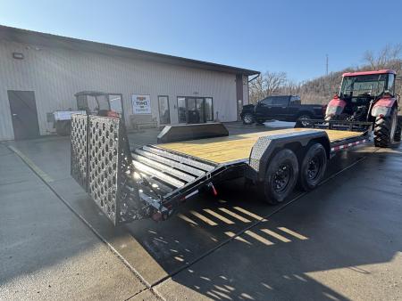 New 2026 Belmont Trailers - EBX 8220 - 14K Equipment Trailer w/ Wedge / Stand Up Ramps - 14000# GVWR