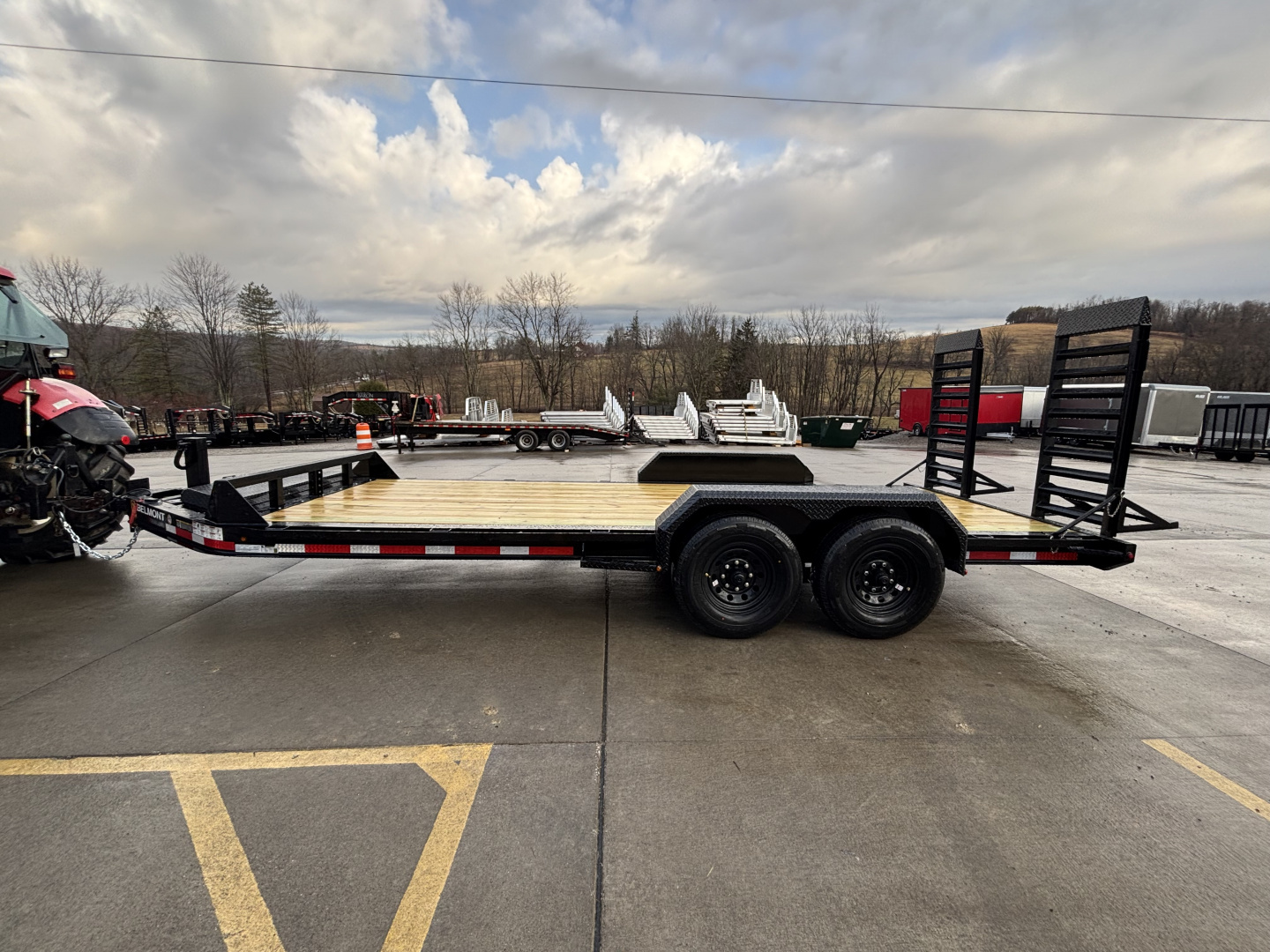 New 2026 Belmont Trailers - EFX 8218 Equipment Trailer w/ Stand Up Ramps - 14000# GVWR