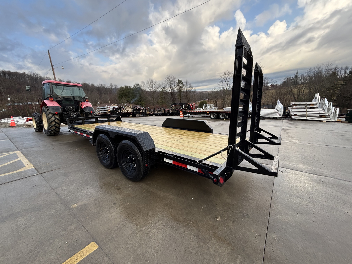 New 2026 Belmont Trailers - EFX 8218 Equipment Trailer w/ Stand Up Ramps - 14000# GVWR