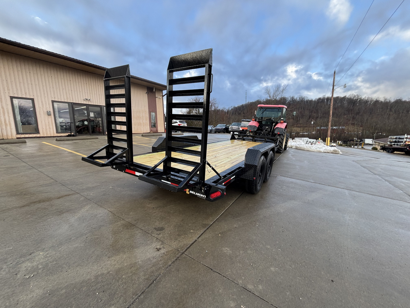 New 2026 Belmont Trailers - EFX 8218 Equipment Trailer w/ Stand Up Ramps - 14000# GVWR