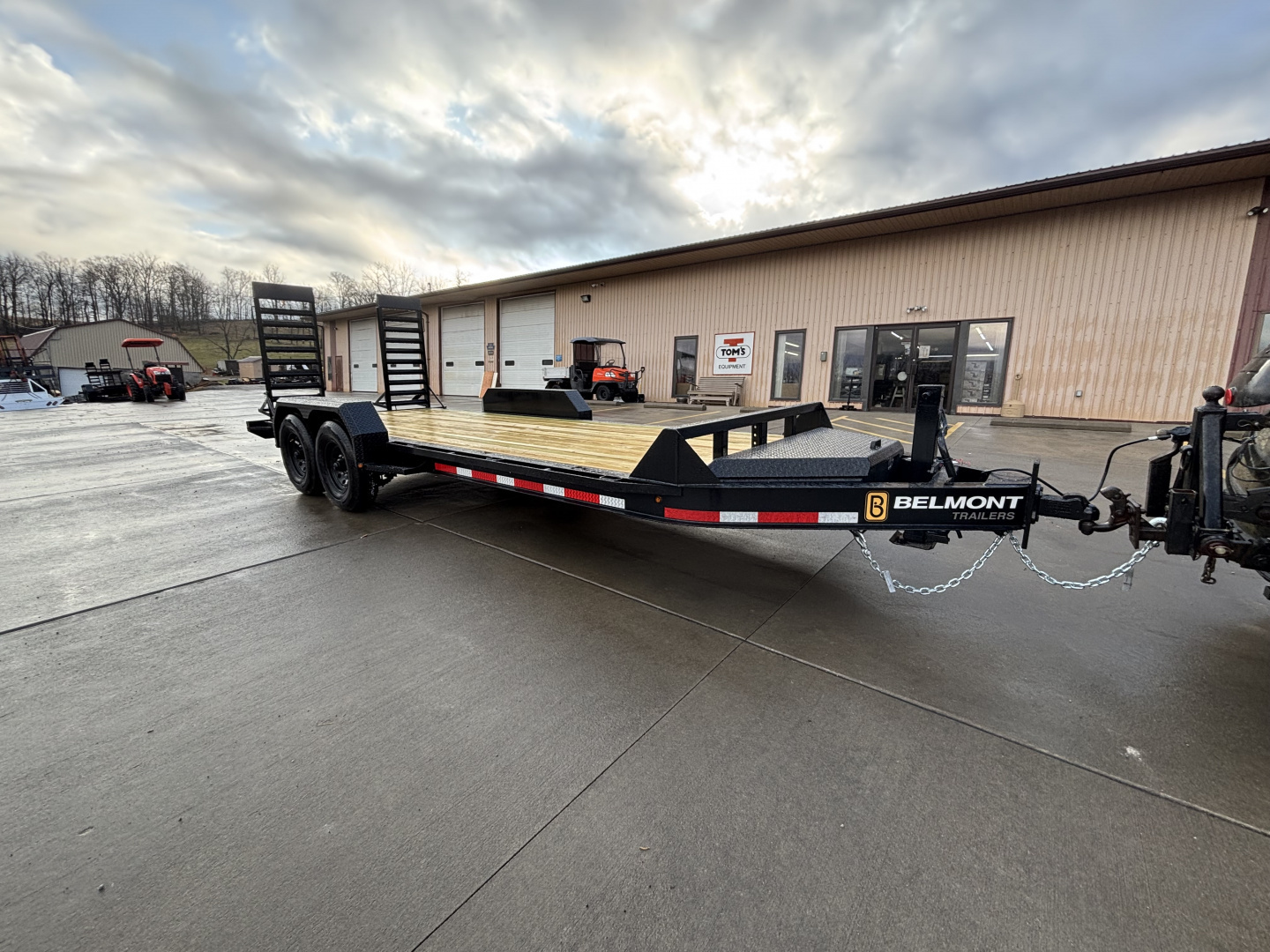 New 2026 Belmont Trailers - EFX 8218 Equipment Trailer w/ Stand Up Ramps - 14000# GVWR