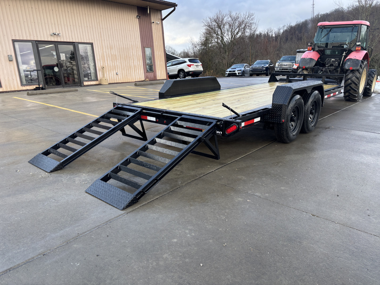 New 2026 Belmont Trailers - EFX 8218 Equipment Trailer w/ Stand Up Ramps - 14000# GVWR