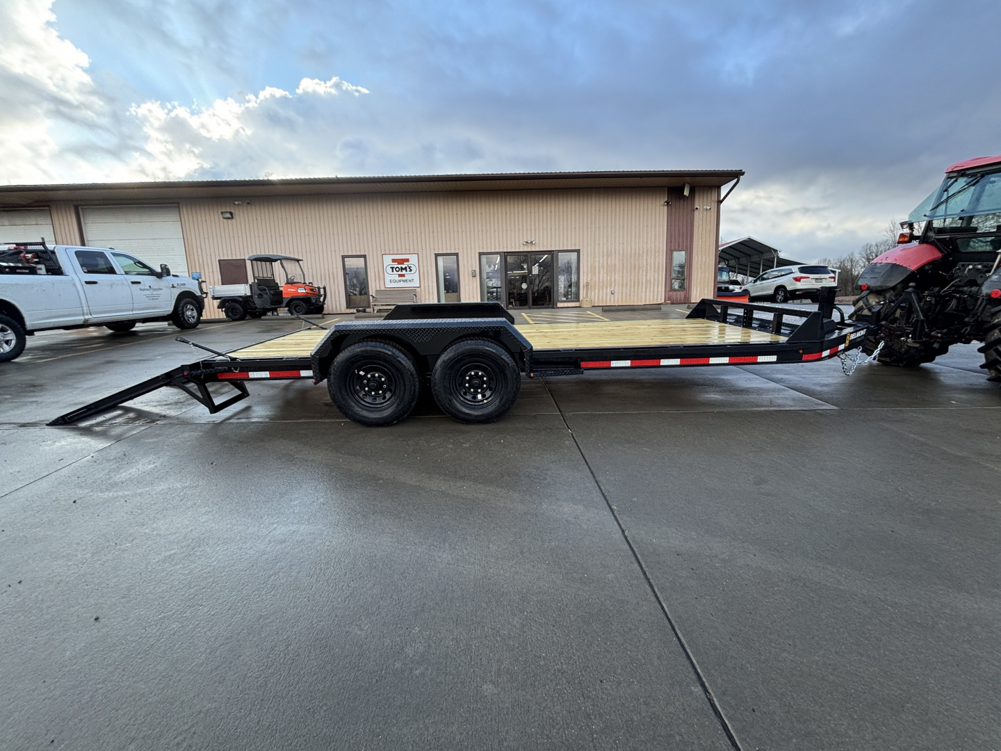 New 2026 Belmont Trailers - EFX 8218 Equipment Trailer w/ Stand Up Ramps - 14000# GVWR
