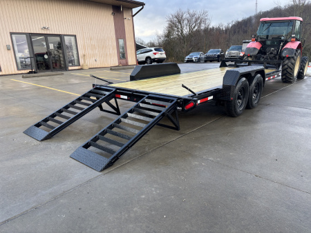 New 2026 Belmont Trailers - EFX 8218 Equipment Trailer w/ Stand Up Ramps - 14000# GVWR