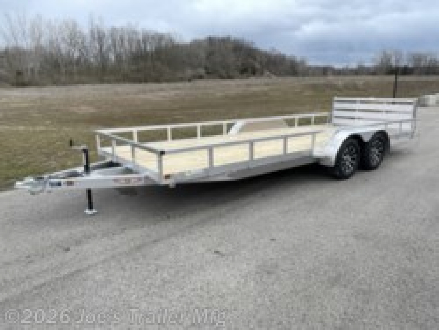 New 2025 H&H Trailers H8216TRSA-070 82x16 7000 GVWR Aluminum Railside Utility Trailer