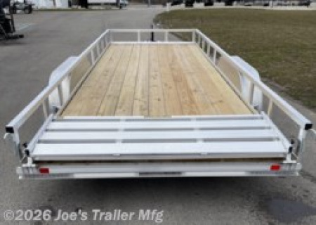 New 2025 H&H Trailers H8216TRSA-070 82x16 7000 GVWR Aluminum Railside Utility Trailer